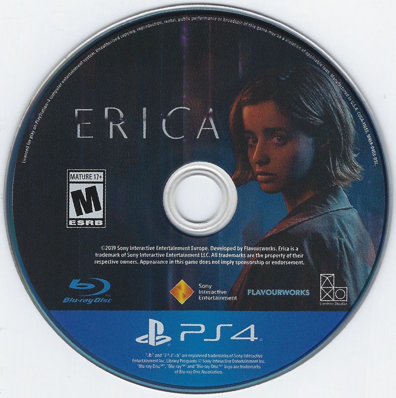 Media for Erica (PlayStation 4) (Limited Run Games release)