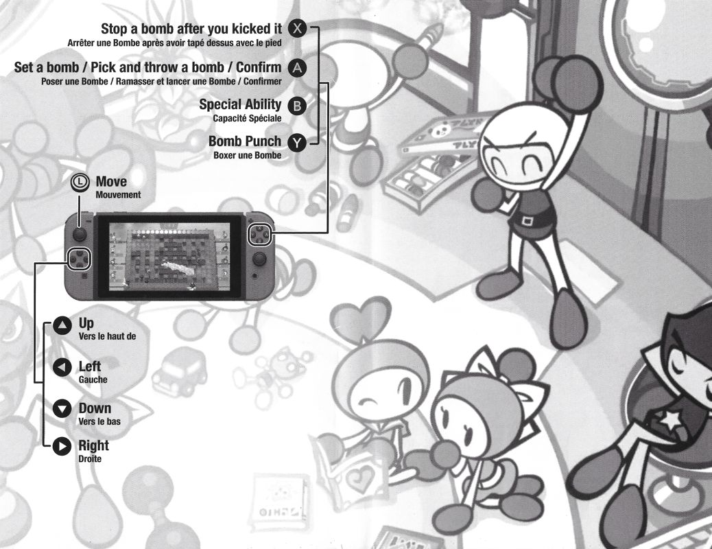 Inside Cover for Super Bomberman R (Nintendo Switch)