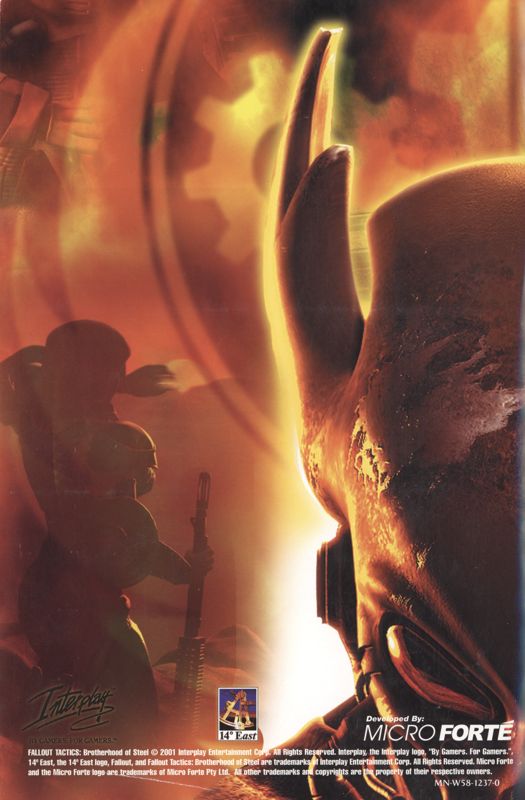 Manual for Fallout Tactics: Brotherhood of Steel (Windows): Back