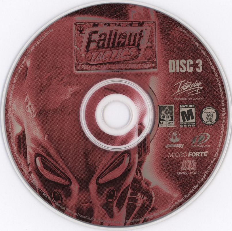 Media for Fallout Tactics: Brotherhood of Steel (Windows): Disc 3