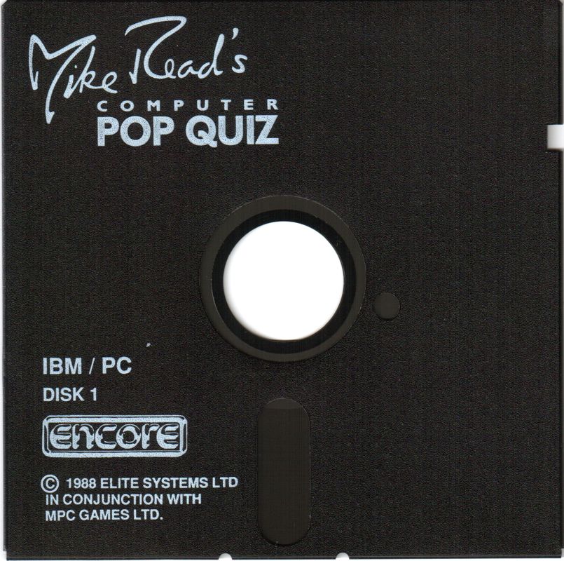 Media for Mike Read's Computer Pop Quiz (DOS) (Encore budget release): Disk 1