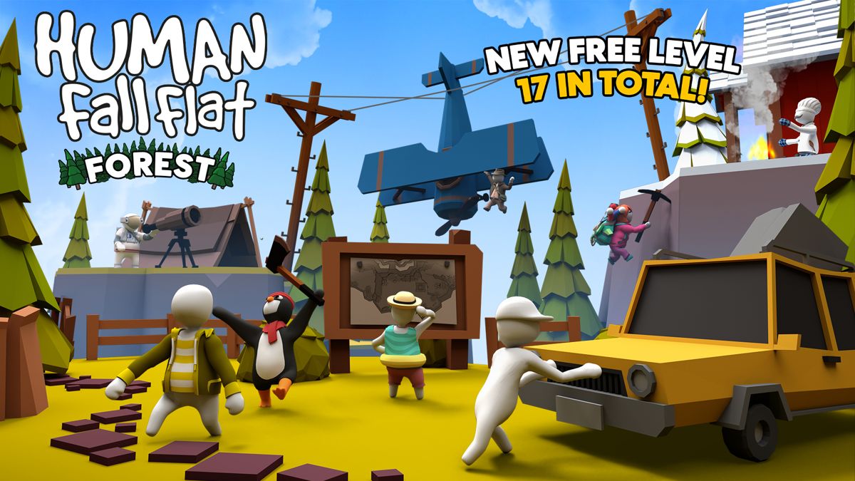 Front Cover for Human: Fall Flat (Nintendo Switch) (download release): New Level: Forest