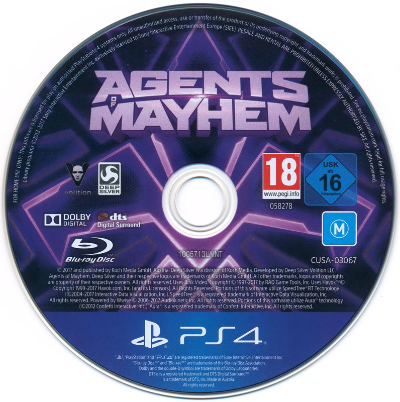 Media for Agents of Mayhem: Day One Edition (PlayStation 4)