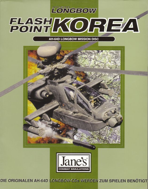 Front Cover for Jane's Combat Simulations: AH-64D Longbow - Flash Point Korea (DOS)