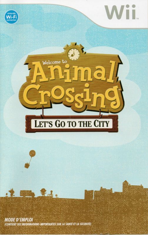 Manual for Animal Crossing: City Folk (Wii) (Nintendo Selects release): Front