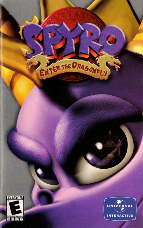 Manual for Spyro: Enter the Dragonfly (PlayStation 2): Front