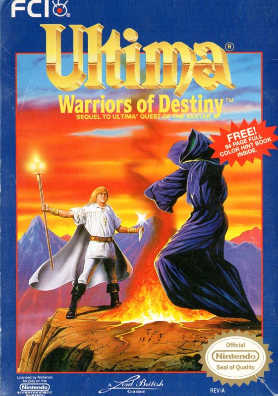 Front Cover for Ultima: Warriors of Destiny (NES)