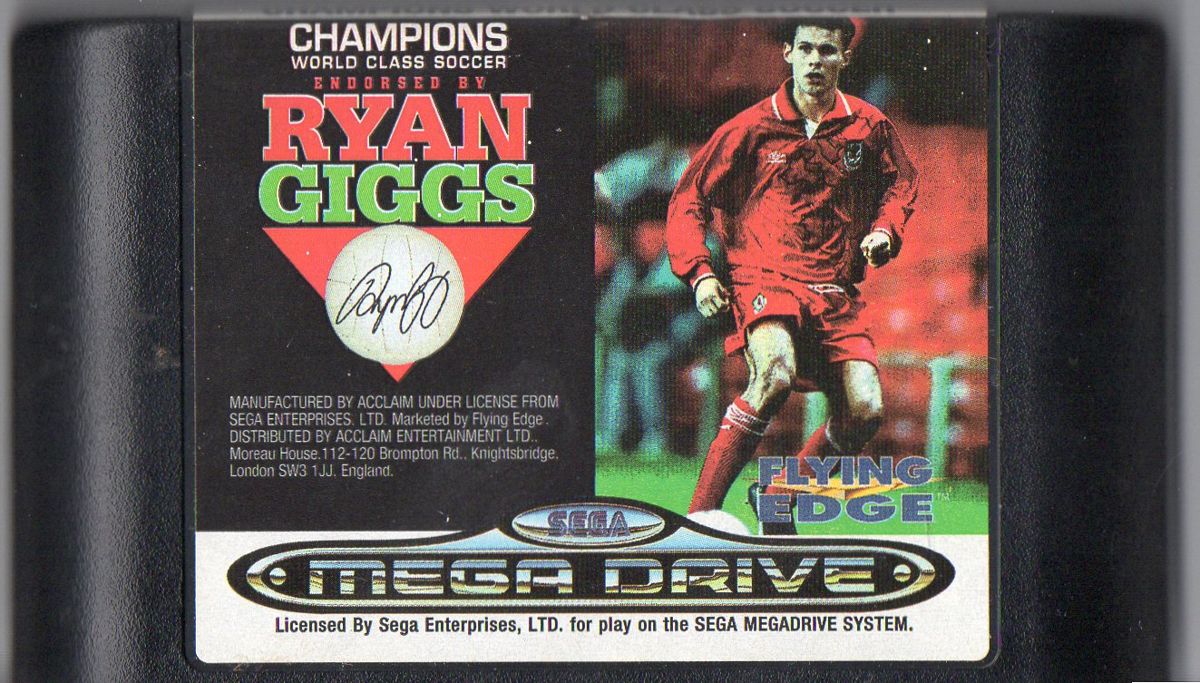 Media for Champions World Class Soccer (Genesis) (Ryan Giggs endorsed release)