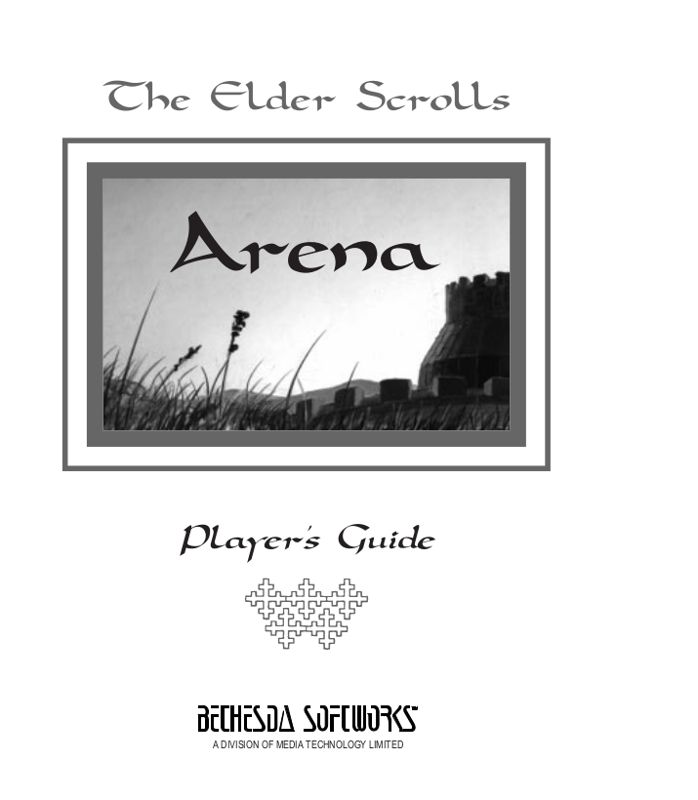 Extras for The Elder Scrolls Adventures: Redguard (Windows) (GOG.com release): Arena - Player's Guide