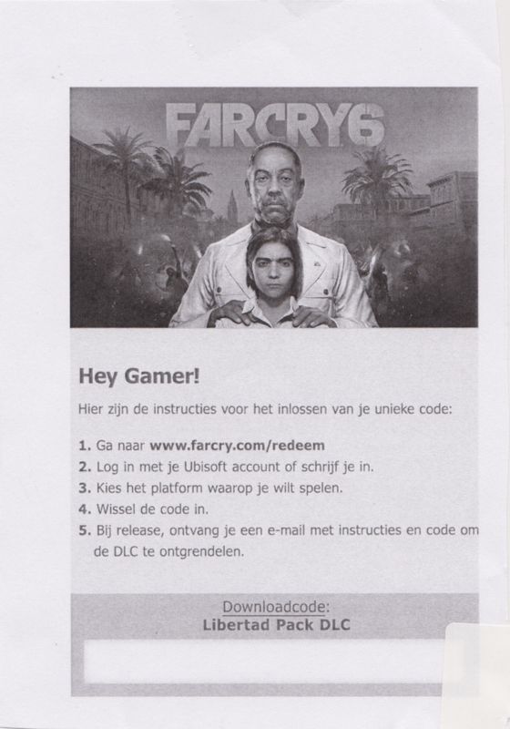 Extras for Far Cry 6 (Yara Edition) (PlayStation 5): Game Mania Pre-order DLC Voucher