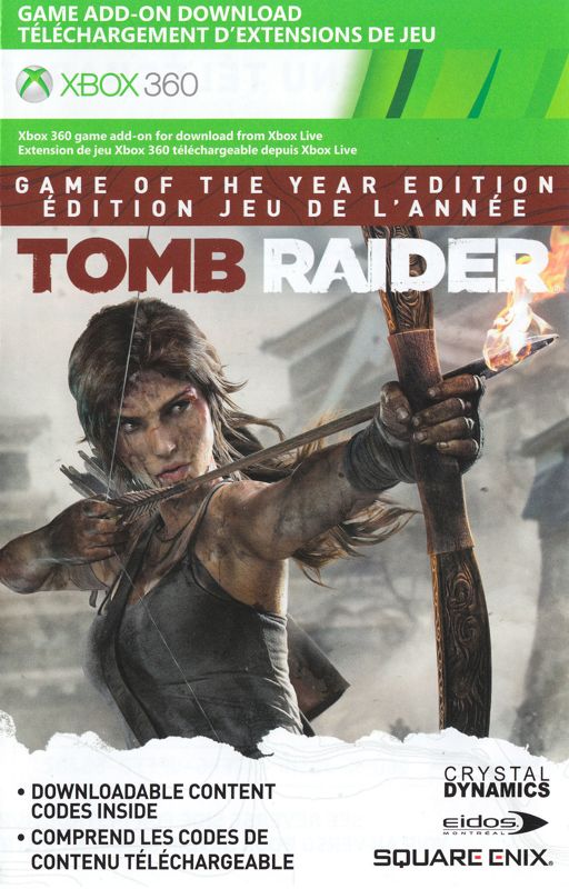 Extras for Tomb Raider: Game of the Year Edition (Xbox 360): Game Add-on Download - Front