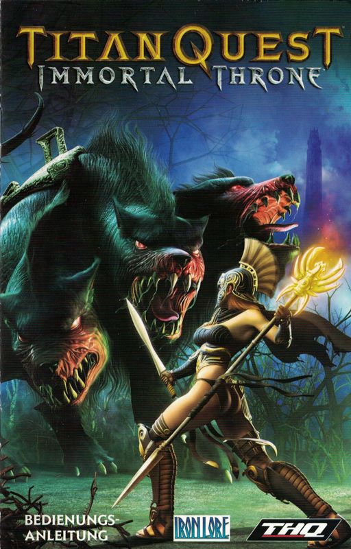 Manual for Titan Quest: Immortal Throne (Windows): Front
