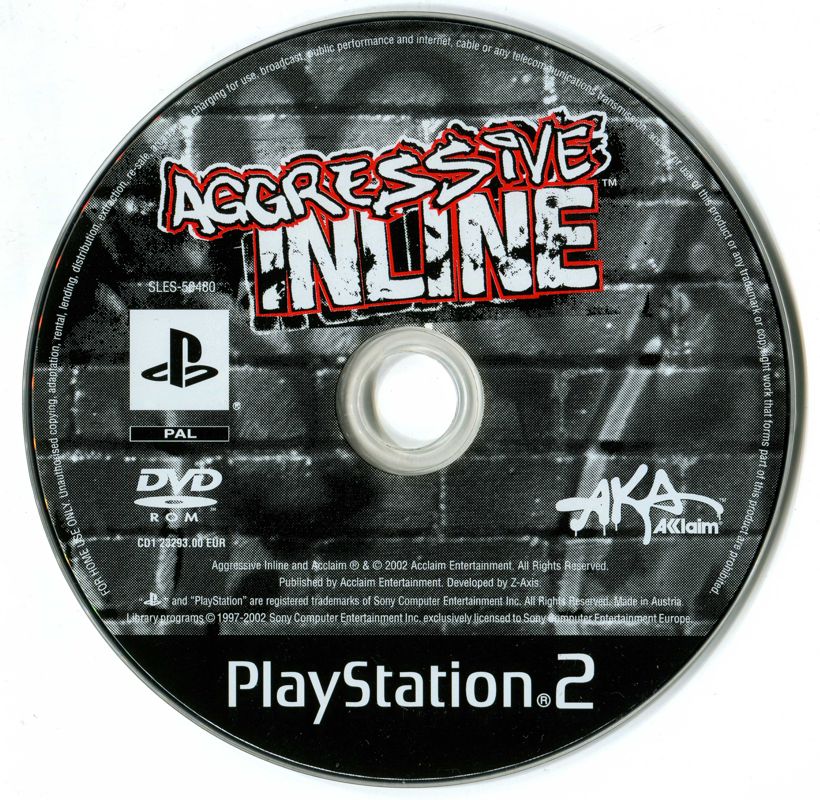 Media for Aggressive Inline (PlayStation 2)