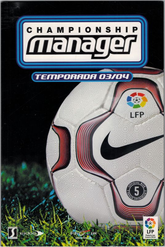 Manual for Championship Manager: Season 03/04 (Windows): Front