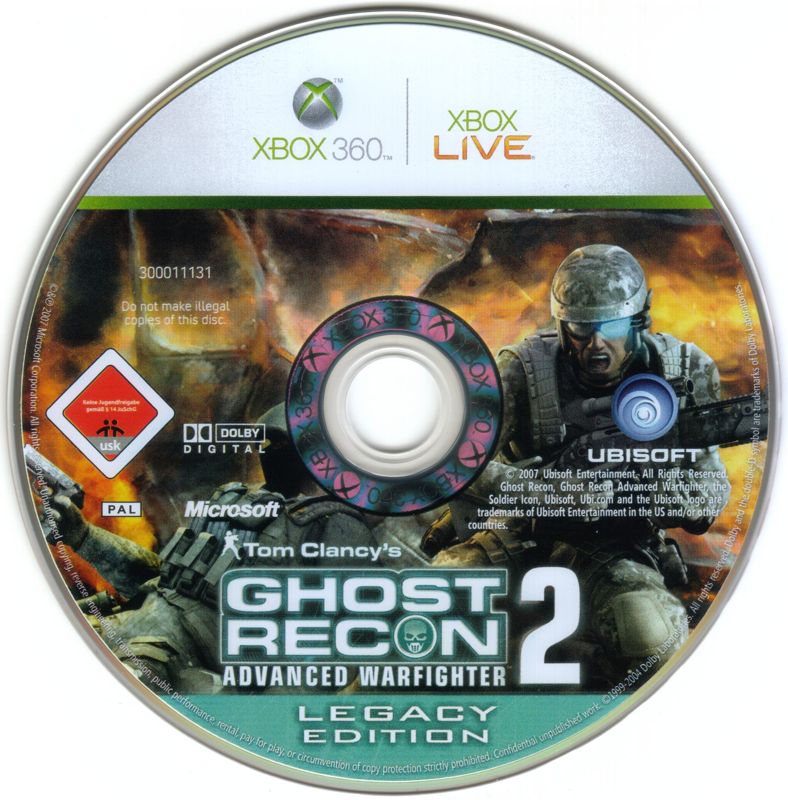 Media for Tom Clancy's Ghost Recon: Advanced Warfighter 2 - Legacy Edition (Xbox 360): Disc 2