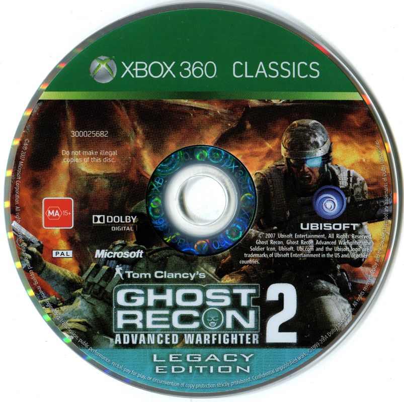 Media for Tom Clancy's Ghost Recon: Advanced Warfighter 2 - Legacy Edition (Xbox 360) (Xbox 360 Classics release): Disc 2