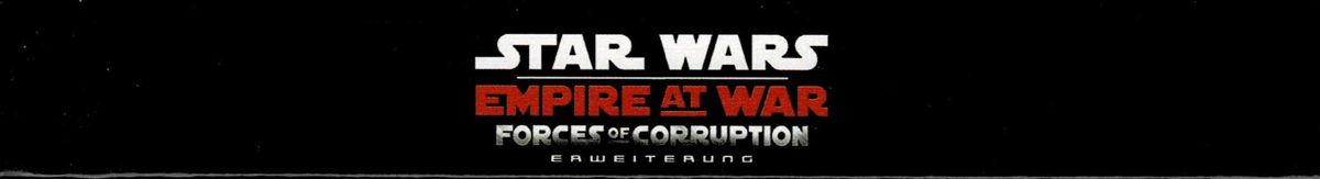 Spine/Sides for Star Wars: Empire at War - Forces of Corruption (Windows) (Software Pyramide release): Tray - Top