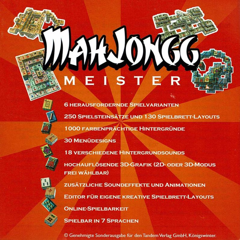 Mahjongg Master 4 Cover Or Packaging Material Mobygames