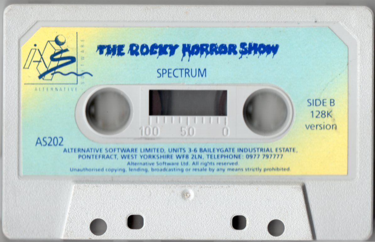 Media for The Rocky Horror Show (ZX Spectrum) (Alternative Software budget reissue)