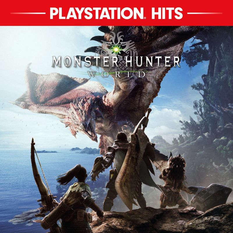 Front Cover for Monster Hunter: World (PlayStation 4) (download release): PlayStation Hits