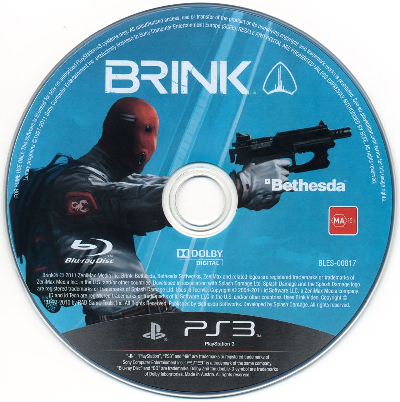 Media for Brink (PlayStation 3) (General European release)