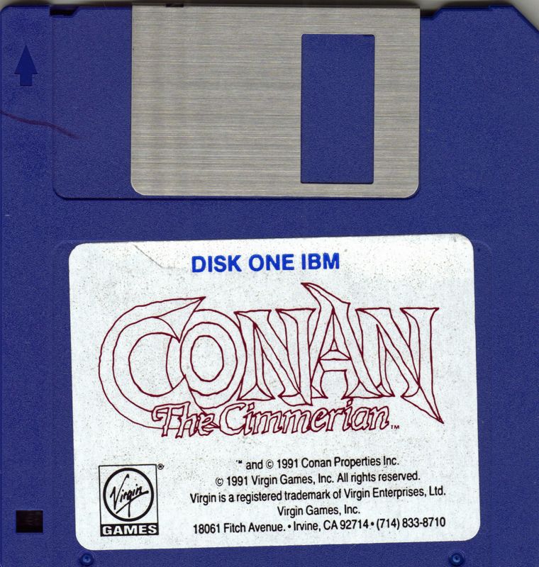 Media for Conan: The Cimmerian (DOS) (3.5" and 5.25" disk version): Disk 1