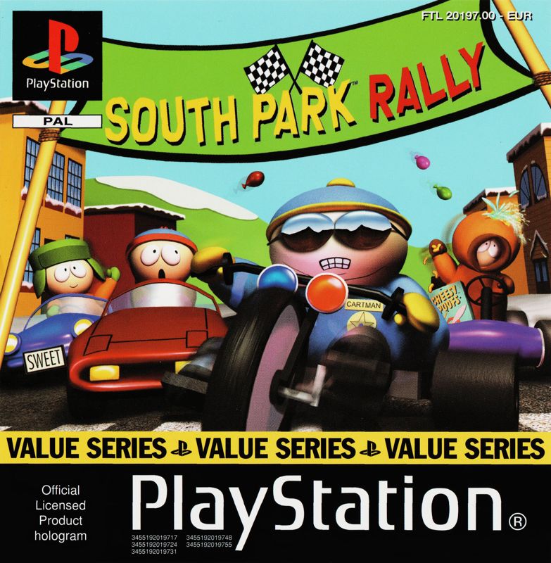 Front Cover for South Park Rally (PlayStation) (Value Series release)