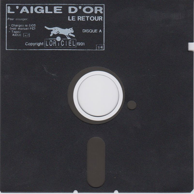 Media for Golden Eagle (DOS) (Inside box logotype looks like Corel's): Floppy Disk 1