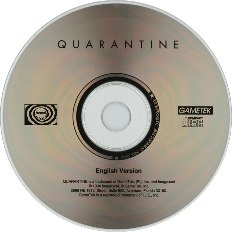 Quarantine cover or packaging material - MobyGames