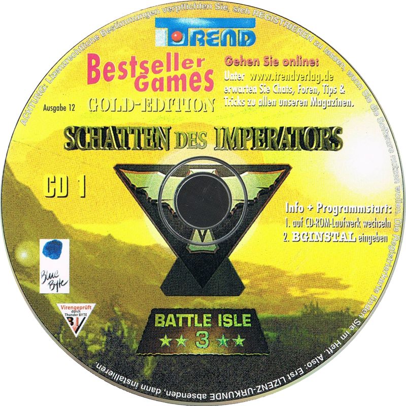 Media for Battle Isle 2220: Shadow of the Emperor (Windows and Windows 3.x) (Spiele Classic release): Disc 1