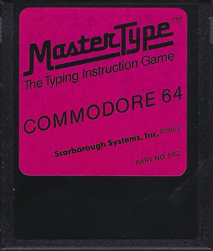 MasterType cover or packaging material MobyGames