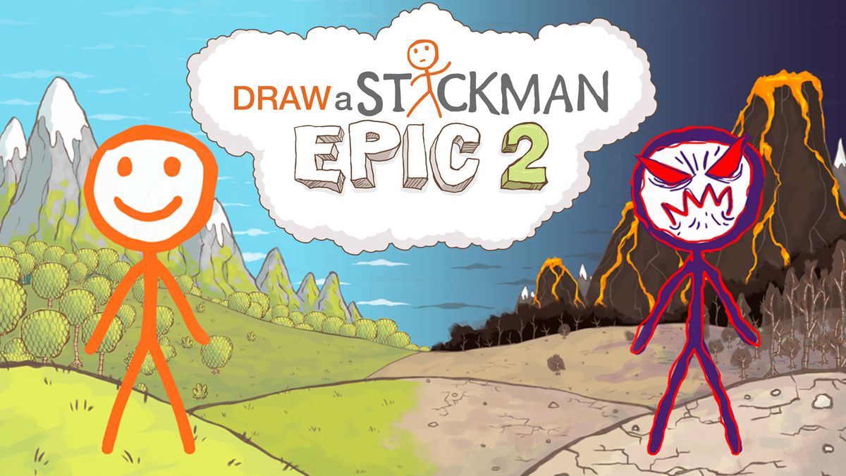 Front Cover for Draw a Stickman: Epic 2 (Nintendo Switch) (download release)