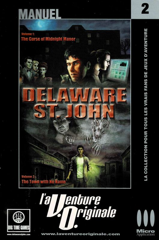 Manual for Delaware St. John: Volume 2: The Town with No Name (Windows): Front