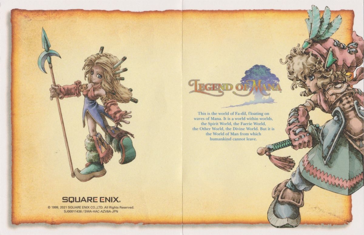 Extras for Legend of Mana (Nintendo Switch): Sticker Sheet - Back