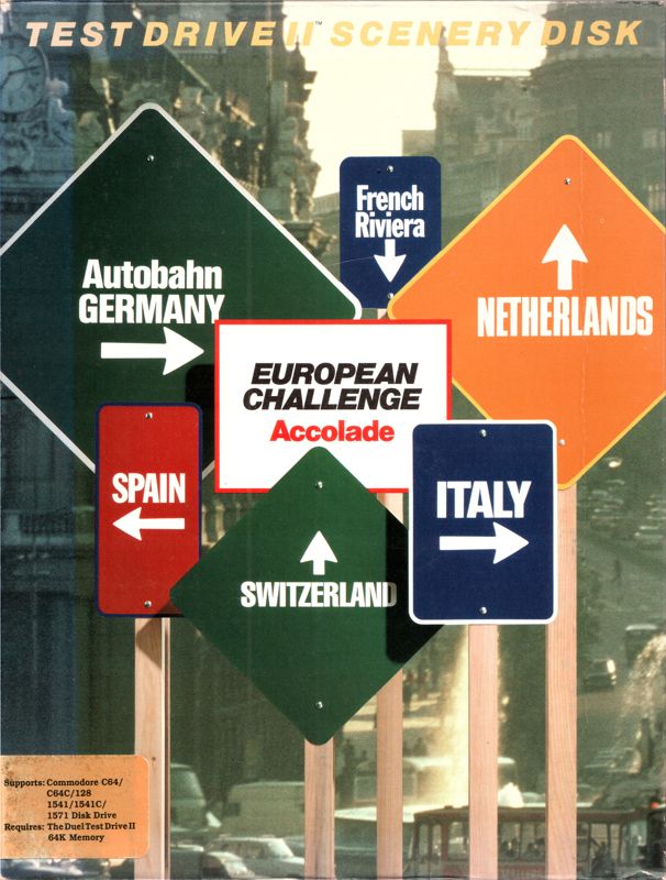 Front Cover for European Challenge (Commodore 64)
