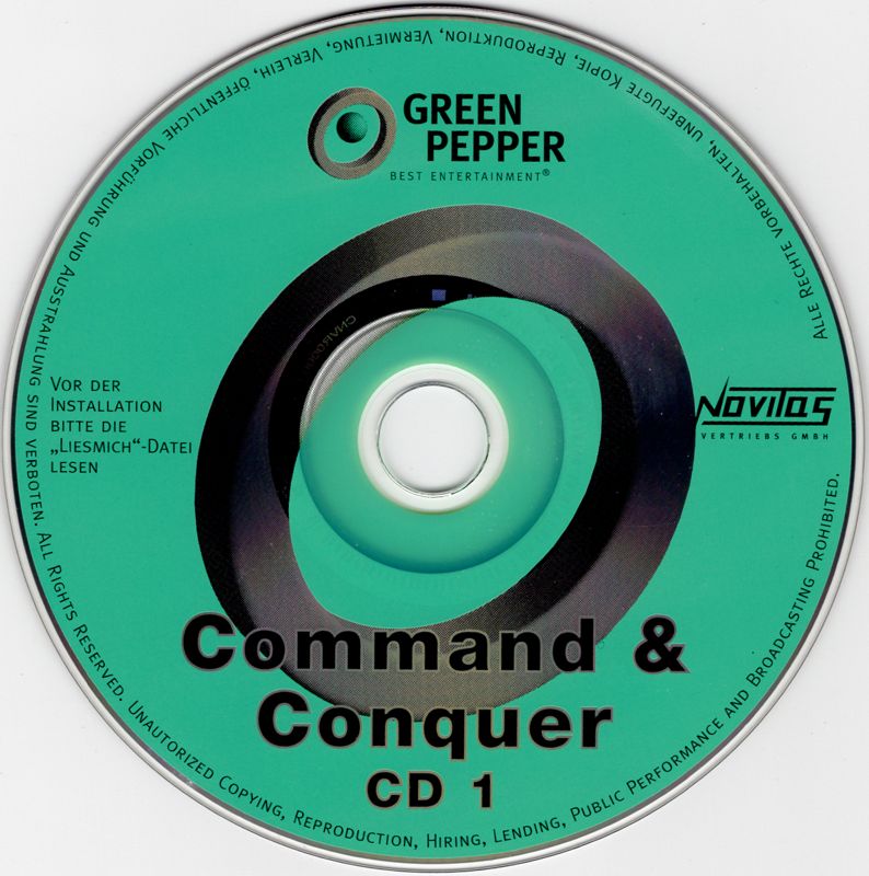 Media for Command & Conquer (Windows) (Green Pepper release (#81)): Disc 1