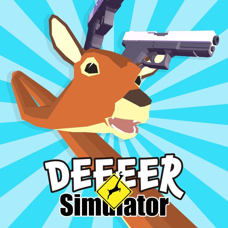Front Cover for DEEEER Simulator (PlayStation 4) (download release)
