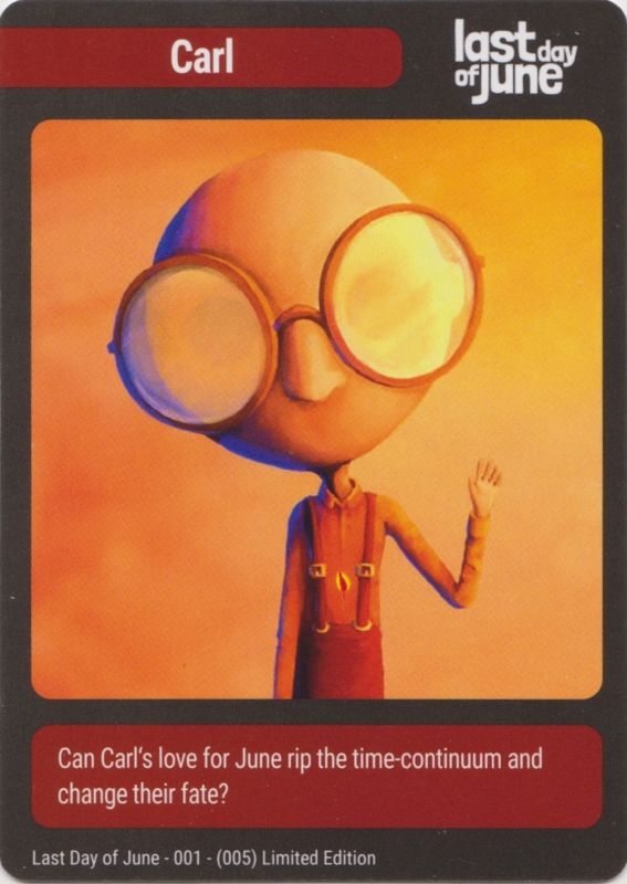 Extras for Last Day of June (Nintendo Switch) (Super Rare Games #53): Art Card - 001 (005)