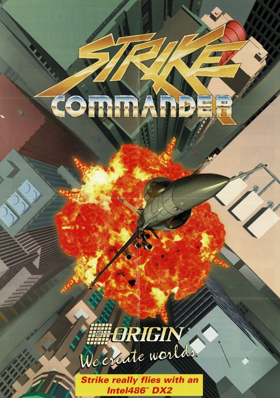 Extras for Strike Commander (DOS): Poster - Front