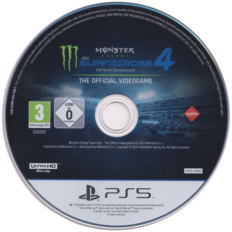 Media for Monster Energy Supercross 4: The Official Videogame (PlayStation 5)