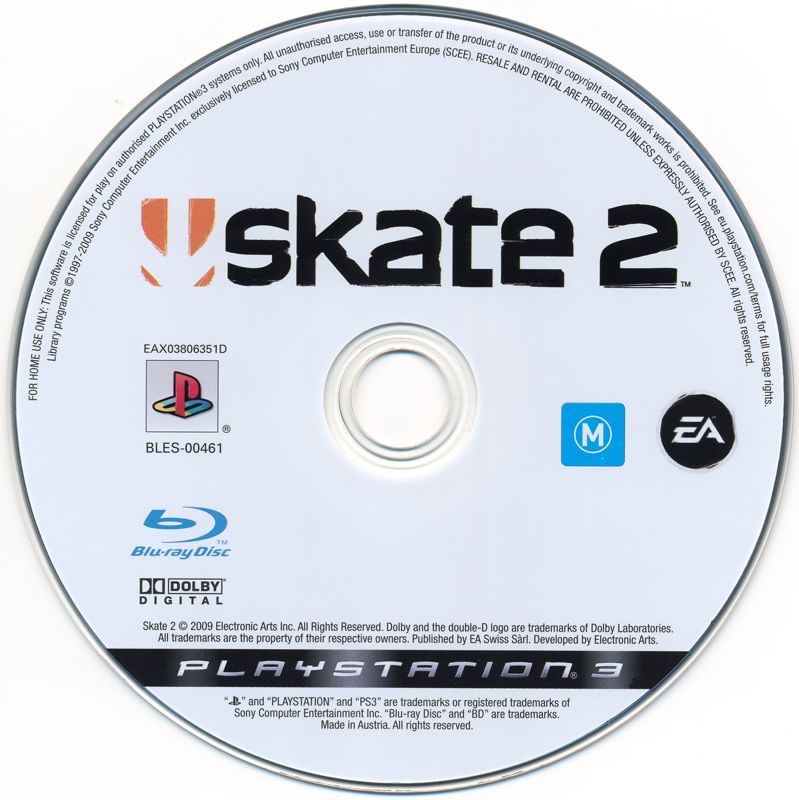 Media for skate 2 (PlayStation 3)