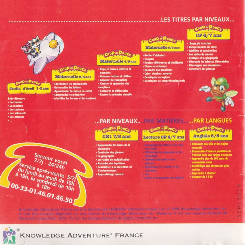 Inside Cover for JumpStart Baby (Macintosh and Windows and Windows 16-bit): Also Back of Manual