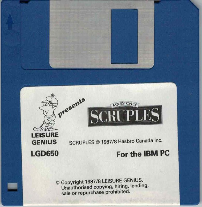 Media for A Question of Scruples: The Computer Edition (DOS)