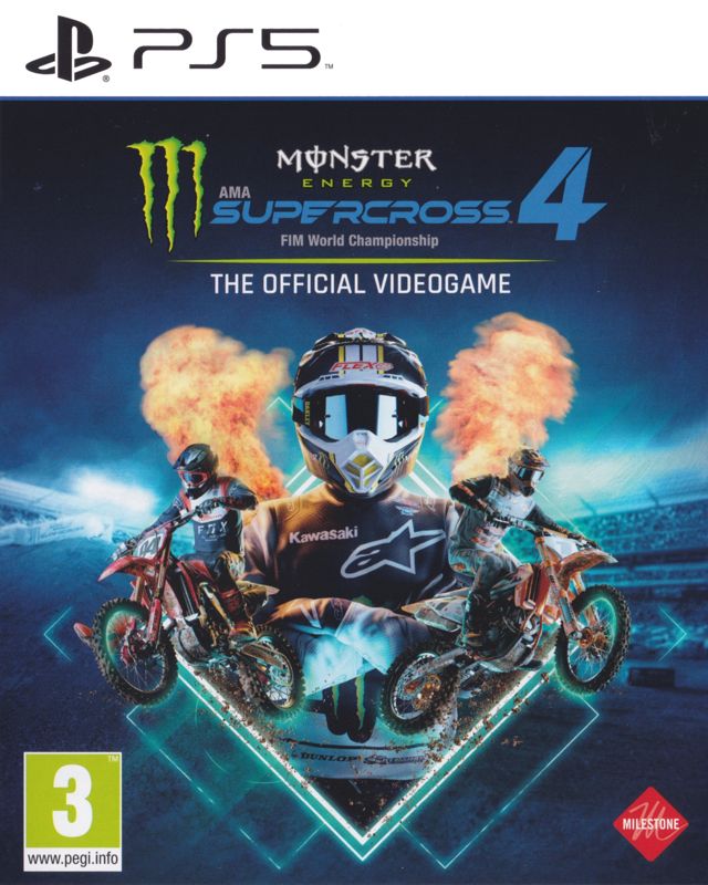 Front Cover for Monster Energy Supercross 4: The Official Videogame (PlayStation 5)