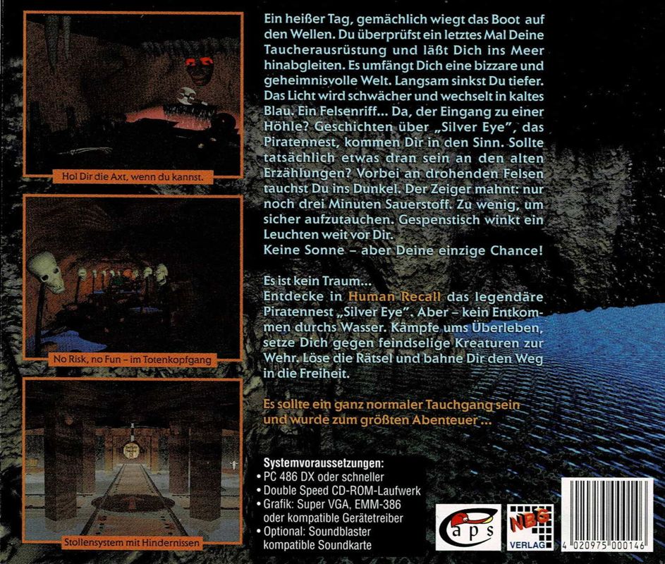 Other for Dive: The Conquest of Silver Eye (DOS): Jewel Case - Back