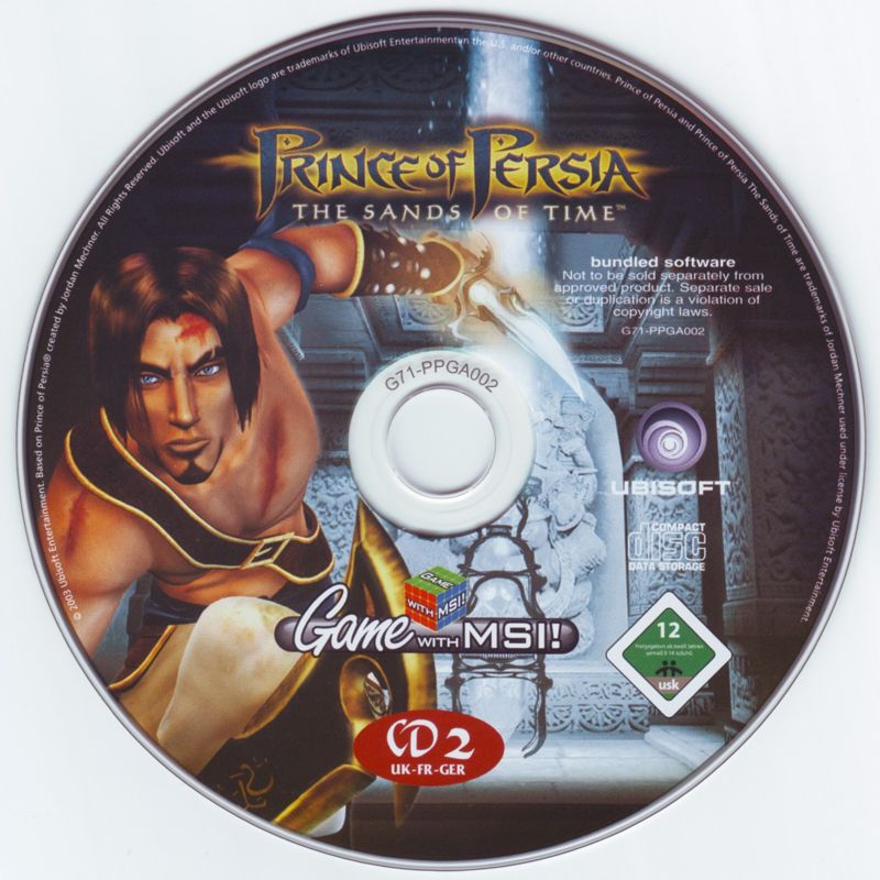 Media for Prince of Persia: The Sands of Time (Windows) (OEM release (bundled with MSI video cards)): Disc 2