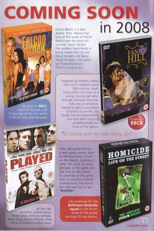 Advertisement for The X Factor: Interactive TV Game (DVD Player): Back
