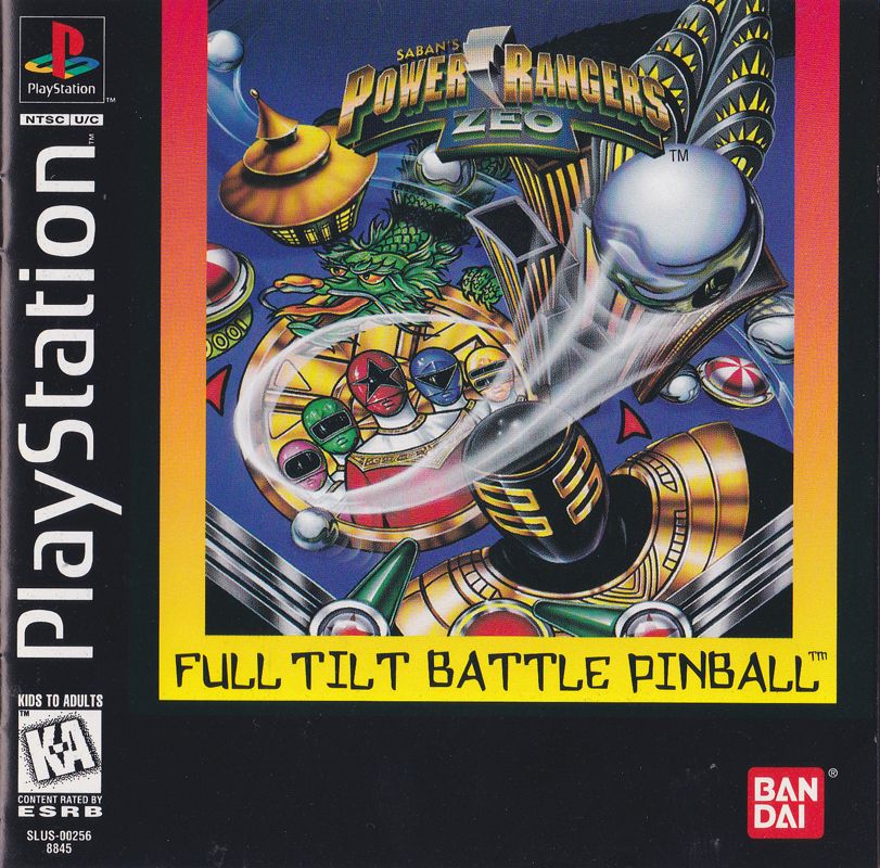 Front Cover for Saban's Power Rangers Zeo: Full Tilt Battle Pinball (PlayStation)