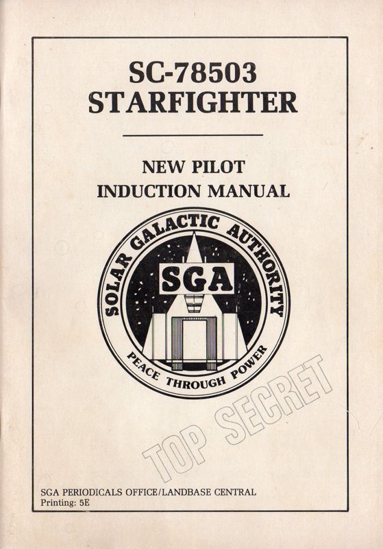 Manual for Starfighter (TRS-80) (Styrofoam Package)