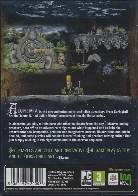 Back Cover for Alchemia: Extended Version (Windows)